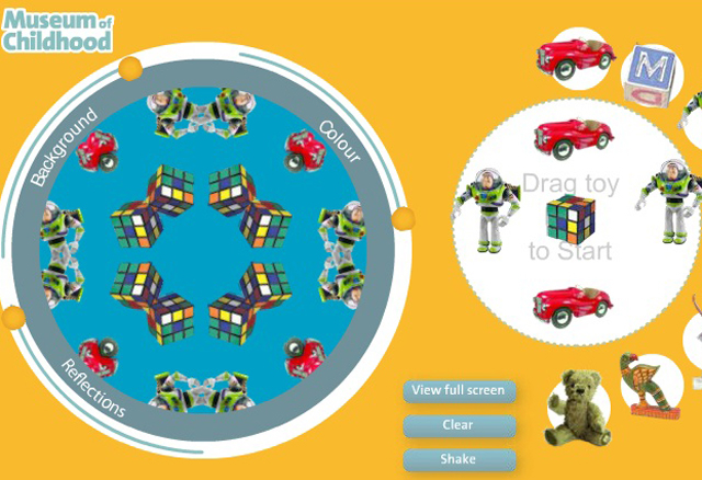 A screenshot showing a kaleidoscope of toys