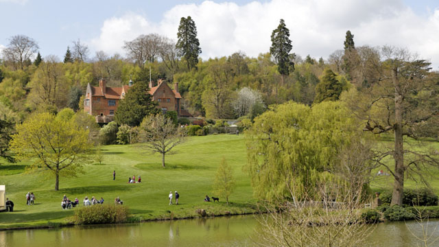 View over the Weald of Kent at Chartwell, Kent.