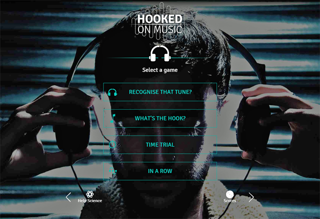A man wearing some headphones