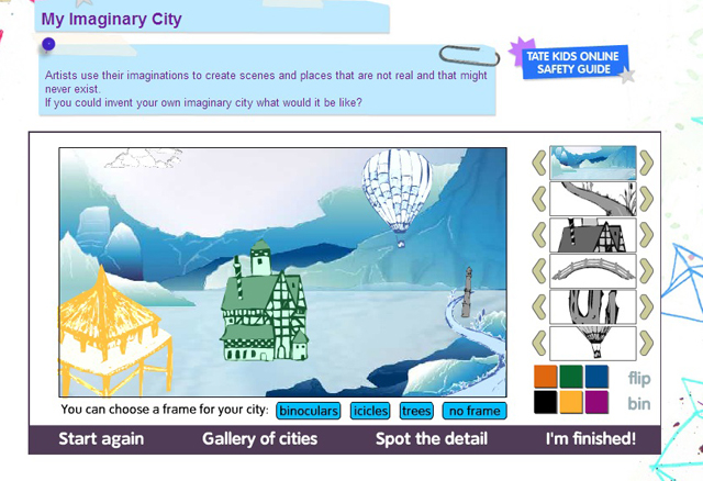 A screenshot showing an illustrated landscape