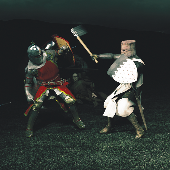 Come face to face with knights on the battlefield.