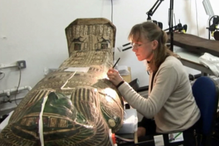 Repairing an Egyptian Coffin