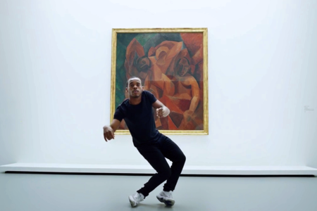 Lil Buck with Icons of Modern Art